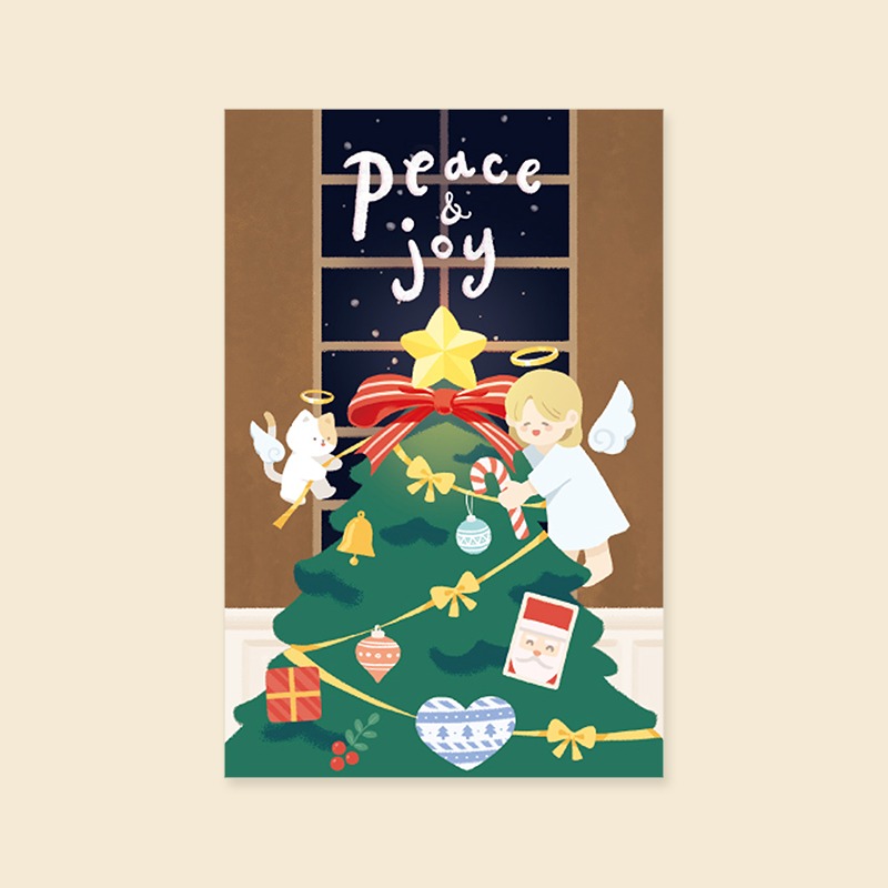[캘리엠]카드/XJW2212_PEACE&amp;JOY