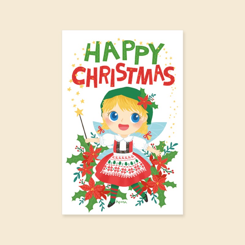 [캘리엠]카드/XJA3004_HAPPY CHRISTMAS
