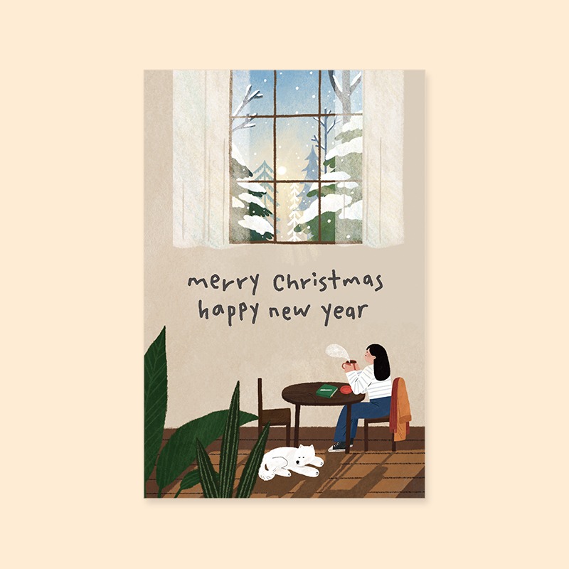 [캘리엠]카드/XHH2311/MERRY CHRISTMAS HAPPY NEW YEAR