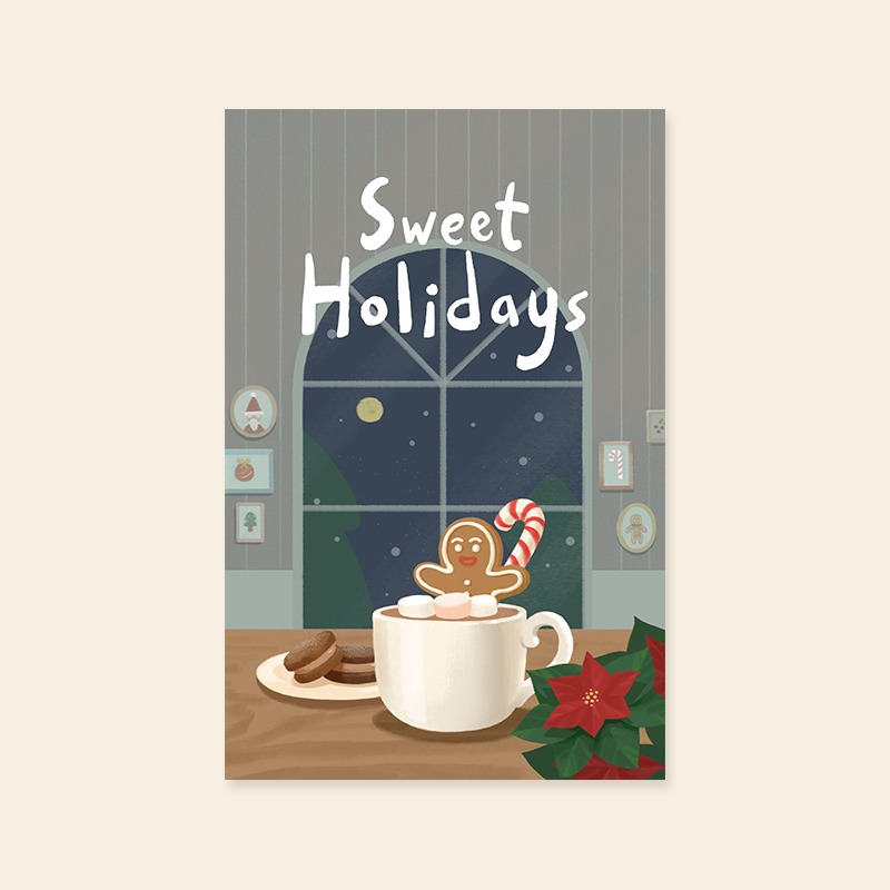 [캘리엠]카드/XJW3216 - SWEET HOLIDAYS