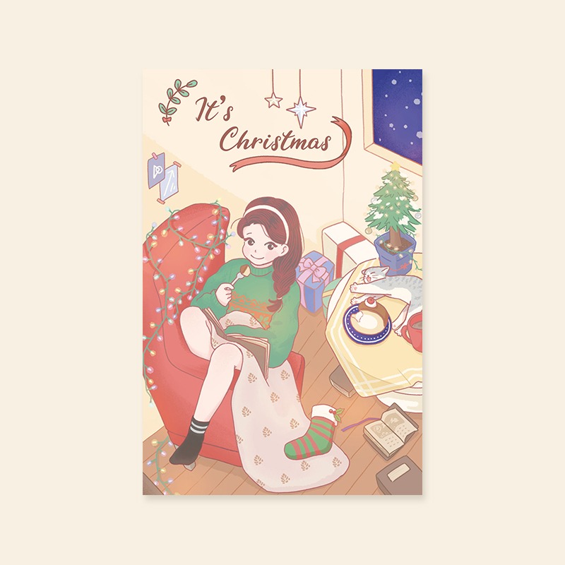 [캘리엠]카드/XMJ3217 - IT&#039;S CHRISTMAS
