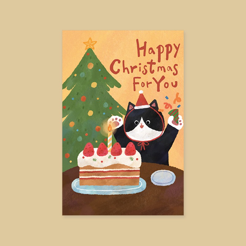 [캘리엠]카드/XHH2209_HAPPY CHRISTMAS FOR YOU